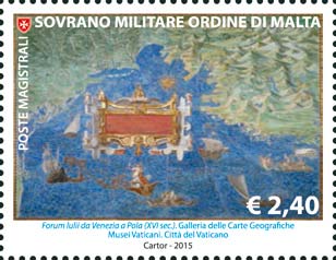 Antike geografische Karten - Forum Iulii von Venedig nach Pula