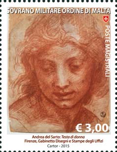 Zeichnen in der Kunst - Frauenkopf - Andrea del Sarto