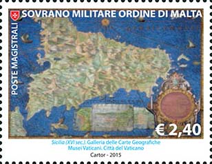 Antike geografische Karten - Sizilien