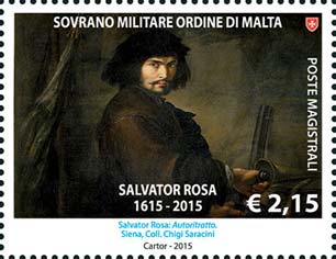 400. Jahrestag der Geburt von Salvator Rosa - Selbstporträt, Werk von Salvator Rosa