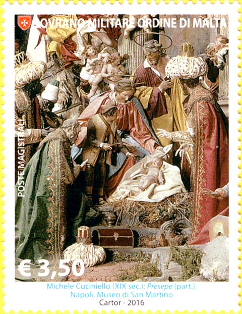 Ikonographie der Heiligen Drei Könige - Weihnachtsszene, Werk von M. Cuciniello