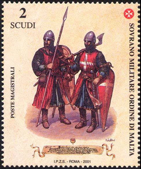 Kostüme und Uniformen des Ordens - Ritter von Jerusalem des 13. - 14. Jahrhunderts