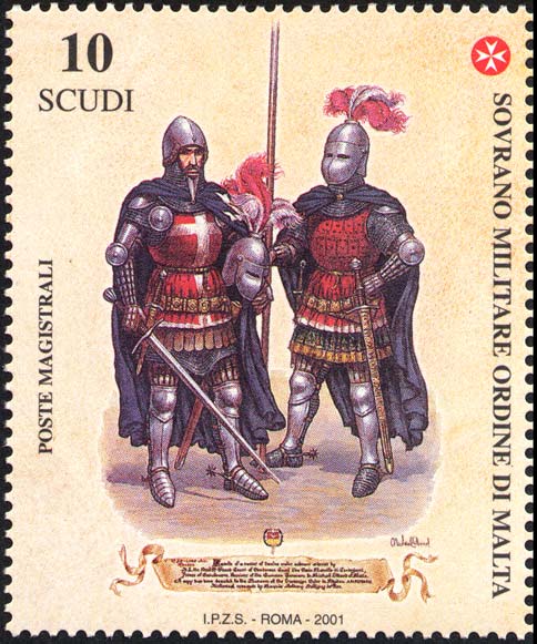 Kostüme und Uniformen des Ordens - Ritter von Jerusalem des 13. - 14. Jahrhunderts