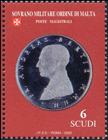 Münzen des Ordens - 10 Grani Bronzemünze zu Weihnachten 2002