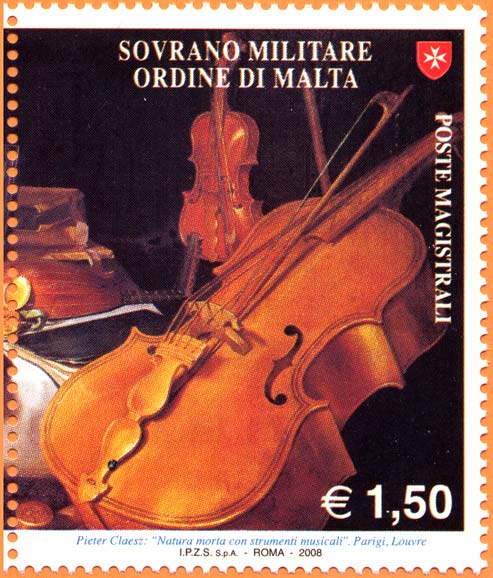 Stillleben mit Musikinstrumenten von Pieter Claesz