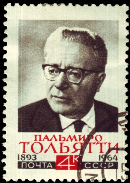 Palmiro Togliatti (1893 - 1954), homme politique italien & secrétaire général du PCI