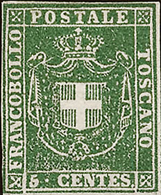 1 gennaio 1860 - Governo provvisorio - 5 c