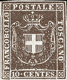 1 gennaio 1860 - Governo provvisorio - 10 c