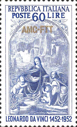 500. Jahrestag der Geburt von Leonardo da Vinci - Gemälde Die Felsgrottenmadonna von Leonardo da Vinci