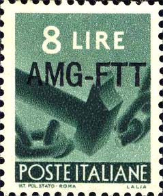 Democratica, einzeiliger Überdruck - Ein Hammer zerbricht eine Kette