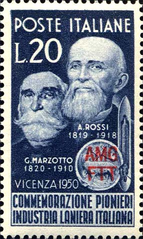 Gedenken an die Pioniere der italienischen Wollindustrie - Porträts von Marzotto und Rossi