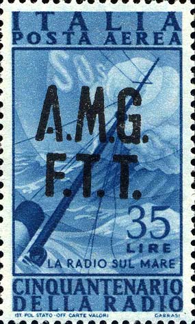 50. Jahrestag der Erfindung des Radios - Großmast und stürmische See