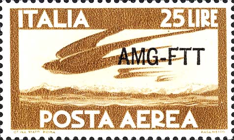 Democratica, einzeiliger Überdruck - Schwalbenflug