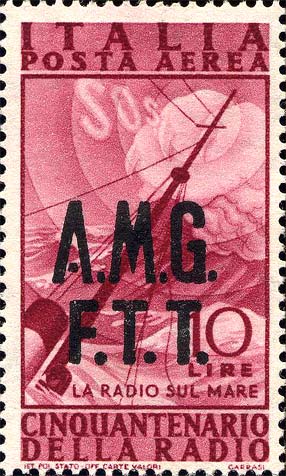 50. Jahrestag der Erfindung des Radios - Großmast und stürmische See