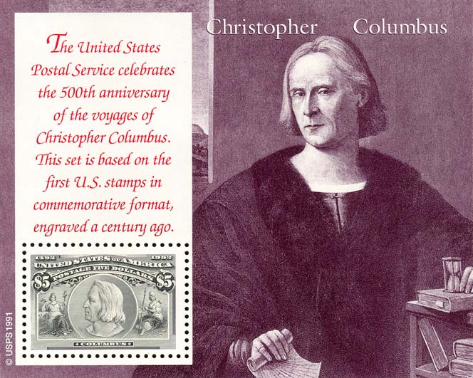 Kolumbianische Feierlichkeiten - Porträt von Christoph Kolumbus