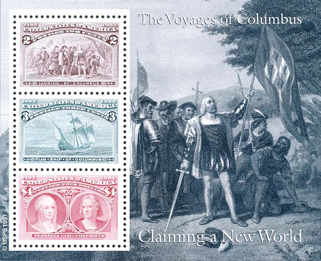 Kolumbianische Feierlichkeiten - Behauptung der Entdeckung