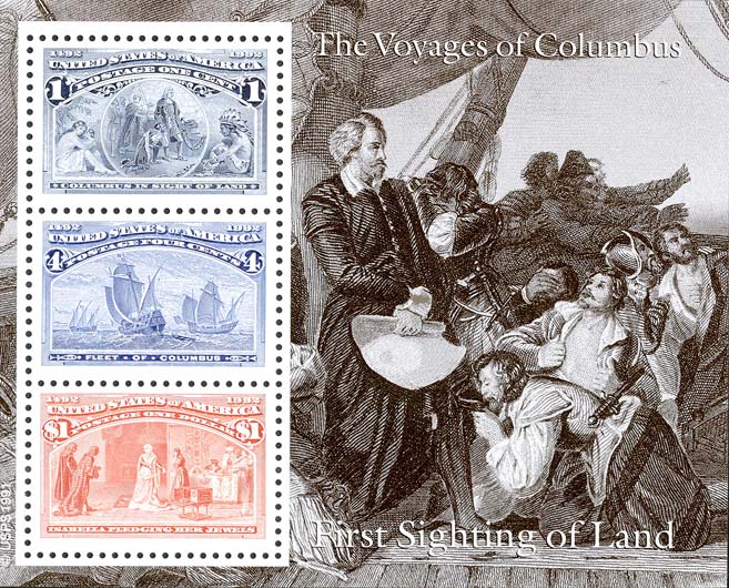 Kolumbianische Feierlichkeiten - Sichtung der Erde