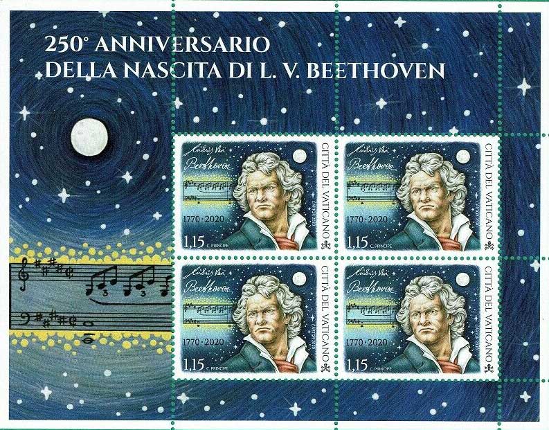 250° anniversario della nascita di Ludwig Van Beethoven