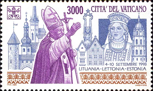 Reisen von Johannes Paul II. im Jahr 1993 - Litauen, Lettland und Estland