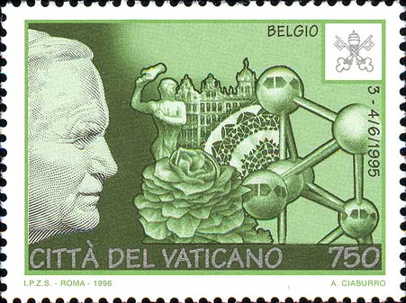Die Reisen von Johannes Paul II. im Jahr 1995 - Belgien