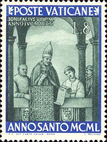 Heiliges Jahr - Bonifatius VIII. proklamiert das erste Heilige Jahr