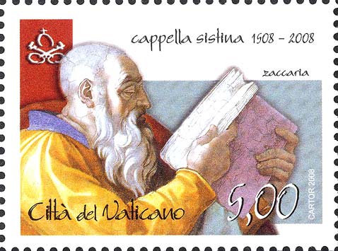 Sixtinische Kapelle - Prophet Sacharja