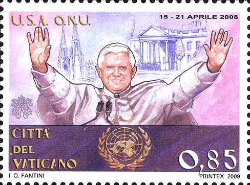 Die Reisen des Papstes im Jahr 2008 - USA und UNO.