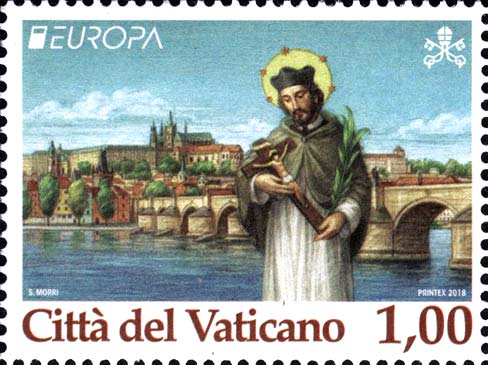 Europa - St. Johannes Nepomuk und Karlsbrücke, Prag