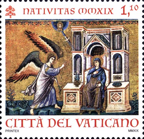 Weihnachten - Mosaik aus der Basilika Santa Maria in Trastevere, Rom