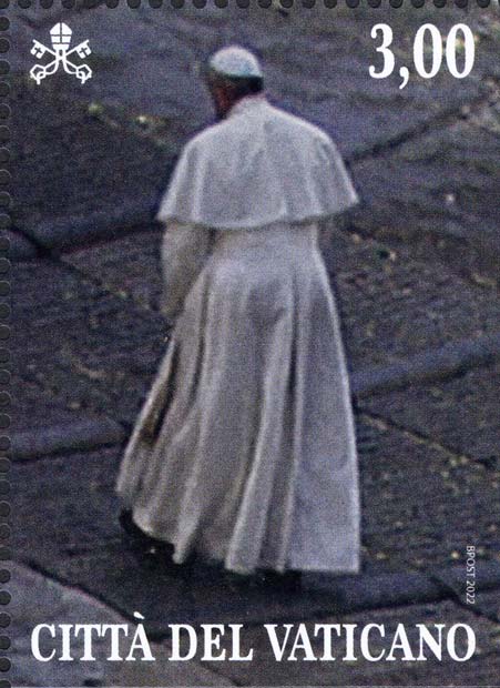 2. Jahrestag der Statio Orbis - Papst Franziskus auf den Stufen des Petersplatzes