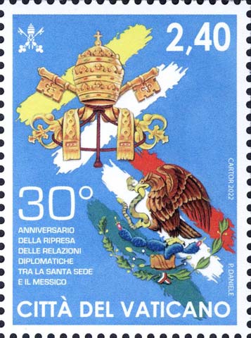 30. Jahrestag der Wiederaufnahme der diplomatischen Beziehungen zwischen dem Heiligen Stuhl und Mexiko