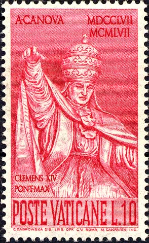 Zweihundertster Geburtstag von Antonio Canova - Clemens XIV.
