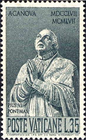 Zweihundertster Geburtstag von Antonio Canova - Pius VI