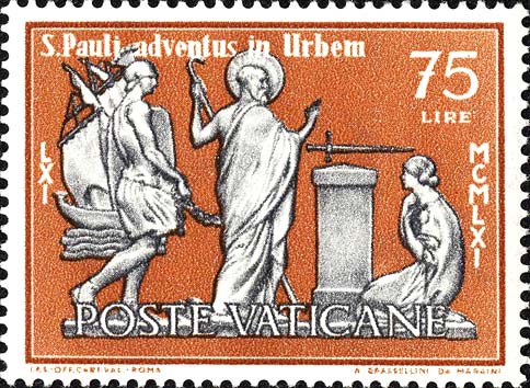 19. Jahrhundertfeier der Ankunft des Heiligen Paulus in Rom