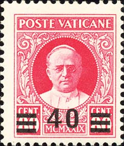 Provisorien - Bildnis von Pius XI.