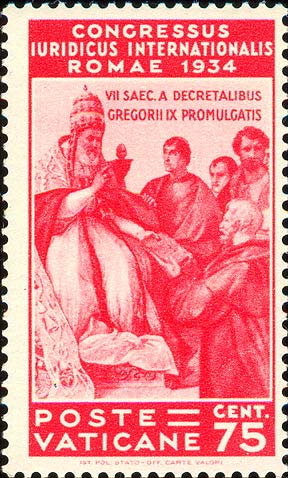 Internationaler Juristenkongress - Papst Gregor IX.