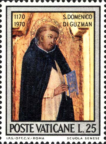 800. Jahrestag der Geburt des Heiligen Dominikus von Guzmán - Der heilige Dominikus von Guzman, Sieneser Schule des 14. Jahrhunderts