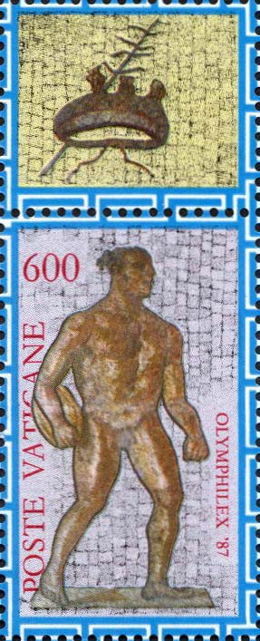 Weltausstellung für olympische Philatelie in Rom