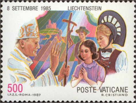 Reisen von Johannes Paul II. in den Jahren 1985 - 86 - Liechtenstein