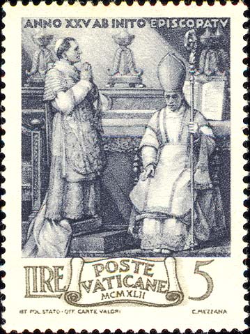 25. Jahr des Bischofsamtes von Pius XII. - Weihe von Eugenio Pacelli