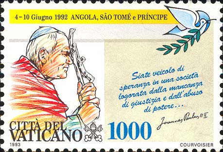 Reisen von Johannes Paul II. im Jahr 1992 - Angola, São Tomé und Príncipe