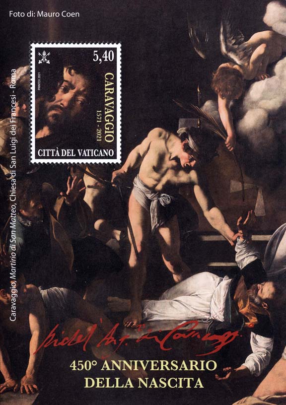 450. Jahrestag von Caravaggios Geburt - Das Martyrium des Heiligen Matthäus, ein Werk von Caravaggio