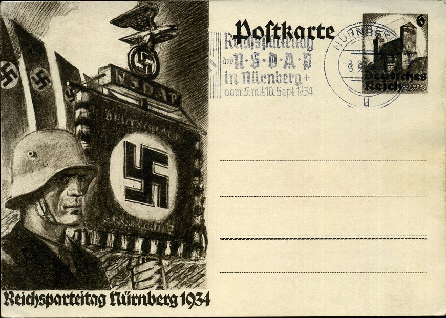 Reichsparteitag der NSDAP in Nürnberg - Maschinenwerbestempel - Nürnberg