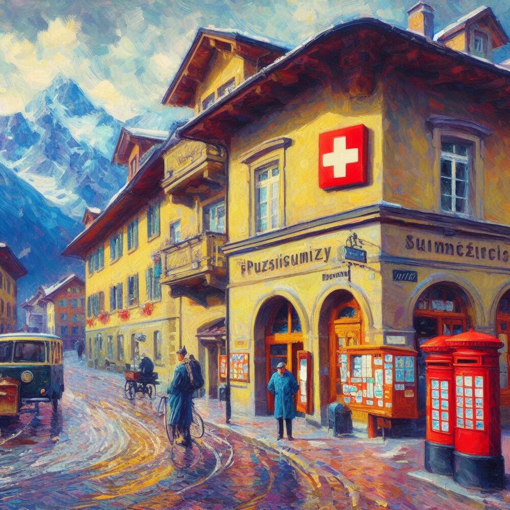 Schweizer Postagenturen in Italien - Mit KI erstellt - Microsoft Bing - Image Creator unterstützt von DALL·E 3