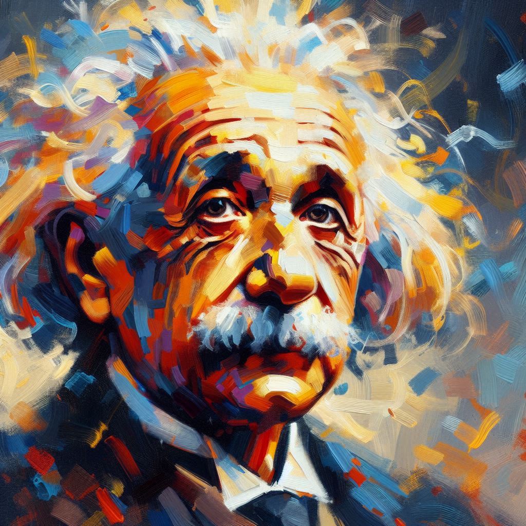 Albert Einstein - Mit KI erstellt - Microsoft Bing - Image Creator unterstützt von DALL·E 3