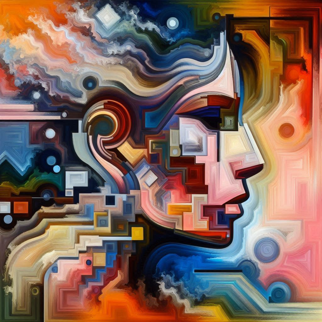 ein fiktives Selbstportrait im Stile von Alexander Schwab (nach den Vorstellungen und Halluzinationen der KI - MS Copilot generated image) - Mit KI erstellt - Microsoft Bing - Image Creator unterstützt von DALL·E 3