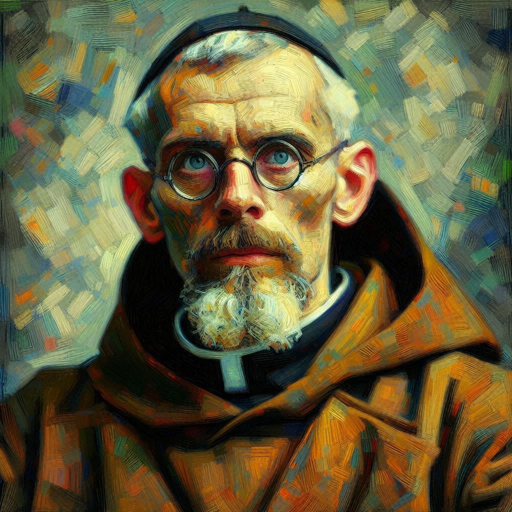Arthur F. Utz (nach den Vorstellungen und Halluzinationen der KI - Copilot generated image) - Mit KI erstellt - Microsoft Bing - Image Creator unterstützt von DALL·E 3