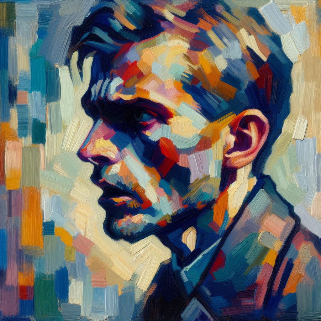 ein fiktives Selbstportrait im Stile von Bernhard Lichtenberg (nach den Vorstellungen und Halluzinationen der KI - MS Copilot generated image) - Mit KI erstellt - Microsoft Bing - Image Creator unterstützt von DALL·E 3