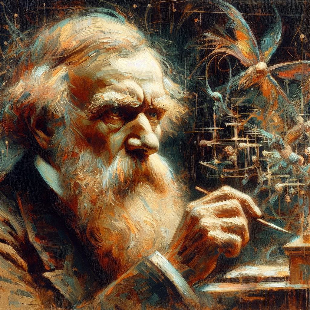 Charles Darwin - Mit KI erstellt - Microsoft Bing - Image Creator unterstützt von DALL·E 3