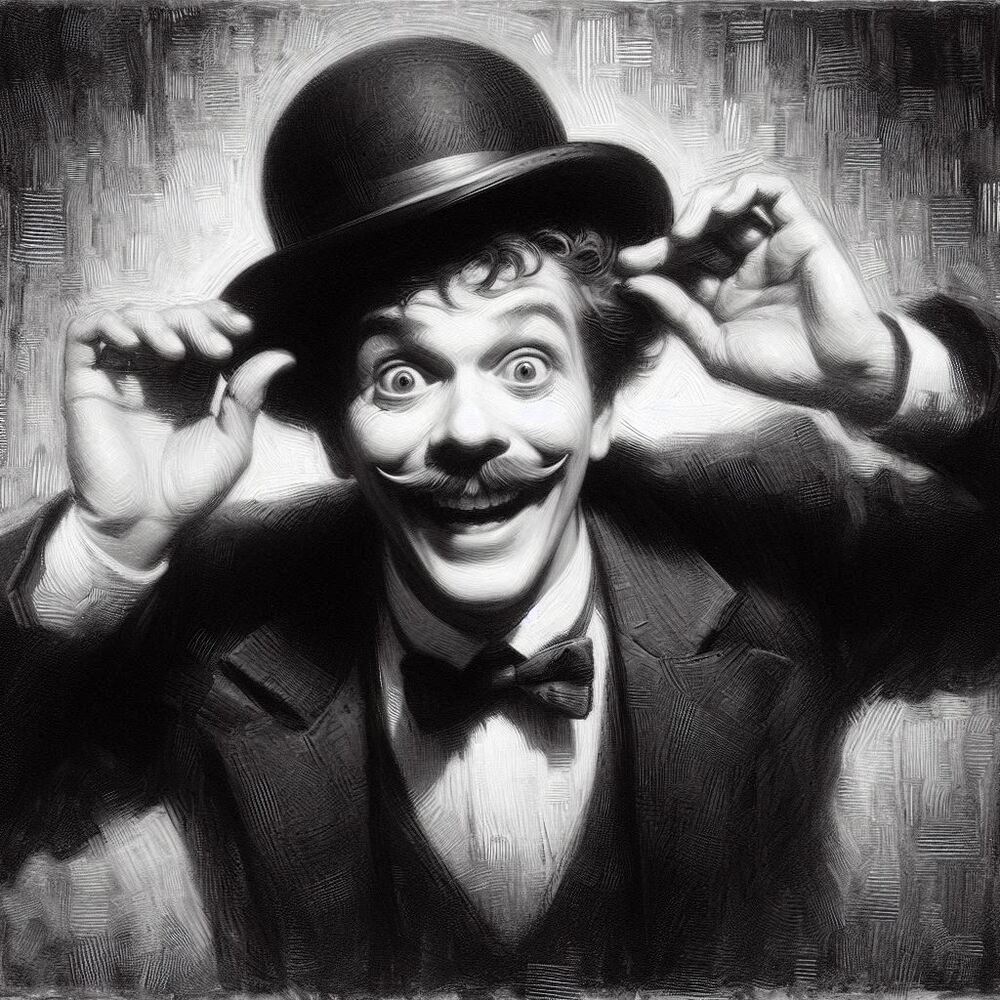 Charlie Chaplin - Mit KI erstellt - Microsoft Bing - Image Creator unterstützt von DALL·E 3